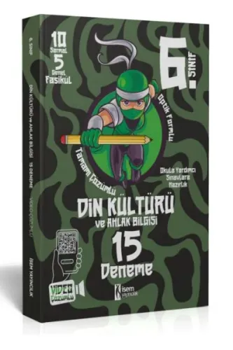 İsem Yayıncılık 2023 6. Sınıf Din Kültürü ve Ahlak Bilgisi 15 Deneme