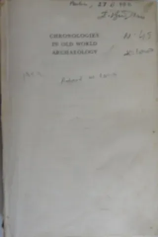 Chronologies İn Old World Archaeology