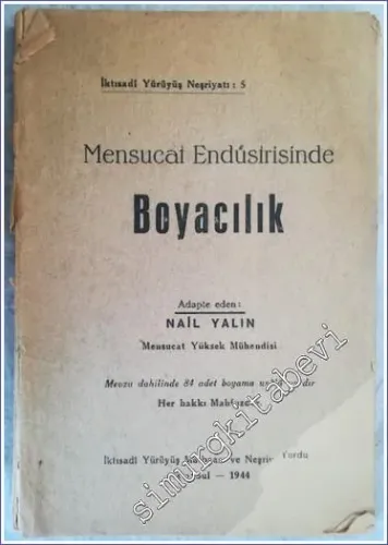 Mensucat Endüstrisinde Boyacılık - 1944