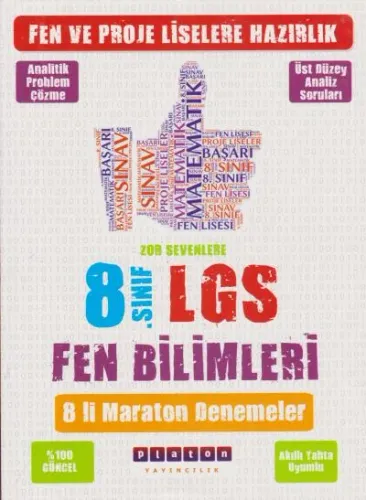 Platon 8. Sınıf LGS Fen Bilimleri 8'li Maraton Denemeler