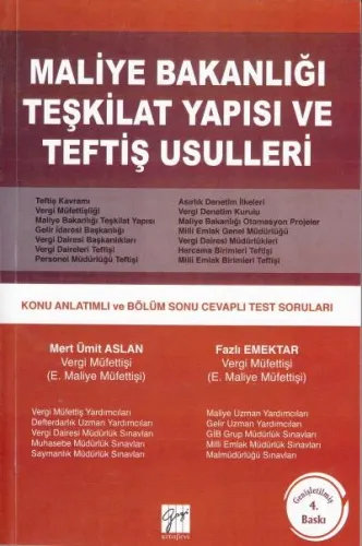 Maliye Bakanlığı Teşkilat Yapısı ve Teftiş Usulleri