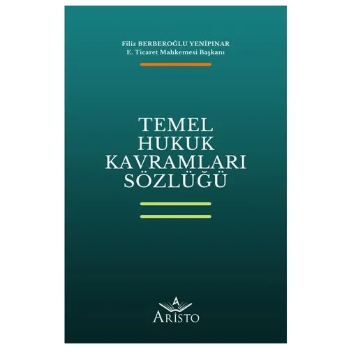 Temel Hukuk Kavramları Sözlüğü
