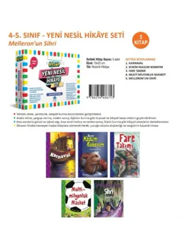 4.ve 5. Sınıf Yeni Nesil Hikaye Seti - Melleron'un Sihri