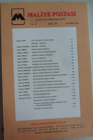 Maliye Postası 2012 / 753