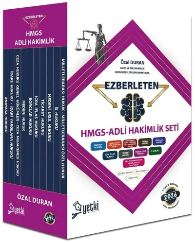 Yetki Yayınları 2026 HMGS Adli Hakimlik Ezberleten Seti
