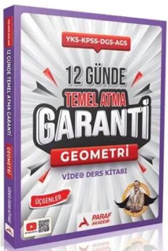 Paraf TYT AYT KPSS DGS ALES 12 Günde Temel Atma Garanti Geometri Video Ders Kitabı 2026