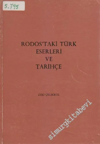 Rodos'taki Türk Eserleri ve Tarihçe -        1986