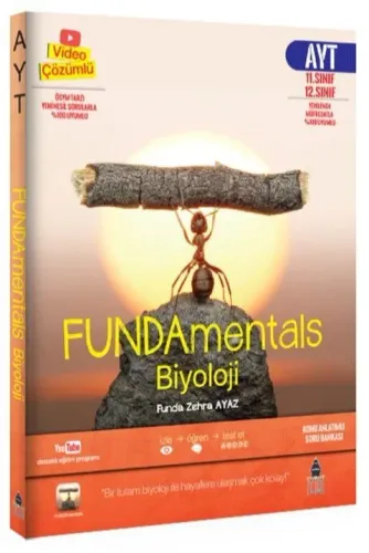 Tonguç Akademi AYT Biyoloji FundaMentals Konu Anlatımlı Soru Bankası