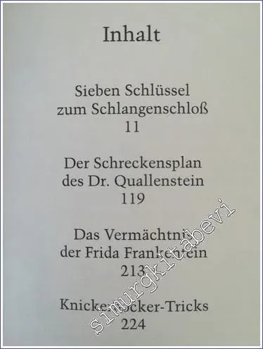 Die Knickerbockerbande : Sieben Schlüssel zum Schlangenschloß - 1996