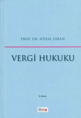 Vergi Hukuku - Nihal Saban
