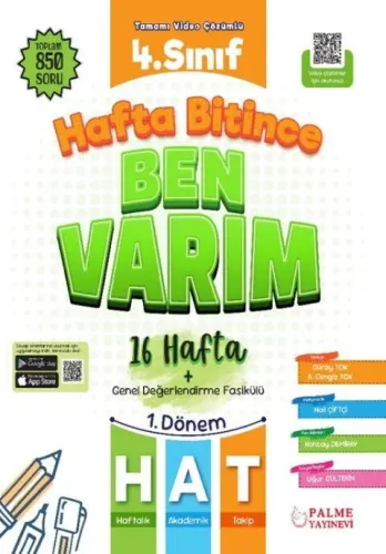 Palme Yayınları 4. Sınıf Hafta Bitince Ben Varım
