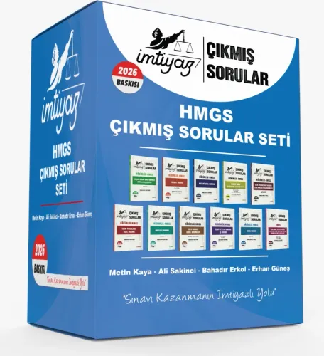 İMTİYAZ 2026 HMGS Çıkmış Sorular Soru Bankası Seti Çözümlü