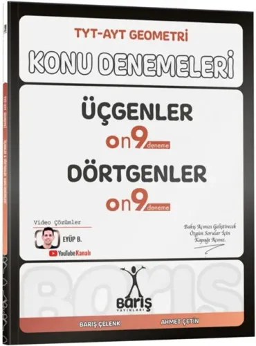 Barış Yayınları TYT - AYT Geometri Üçgenler Dörtgenler Konu Denemeleri