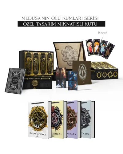 SET - MEDUSA'NIN ÖLÜ KUMLARI SERİSİ MIKNATISLI KUTU - CİLTLİ