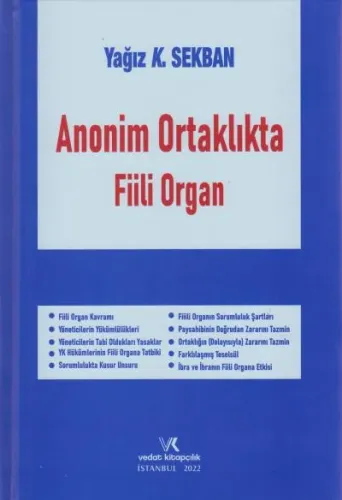 Anonim Ortaklıkta Fiili Organ