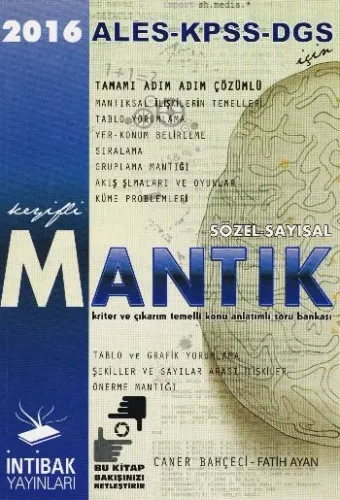 İntibak KPSS DGS ALES Sayısal Sözel Mantık Konu Anlatımlı Tamamı Çözümlü Soru Bankası