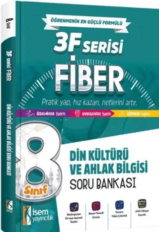 İsem Yayınları 8. Sınıf Din Kültürü ve Ahlak Bilgisi 3F Fiber Soru Bankası