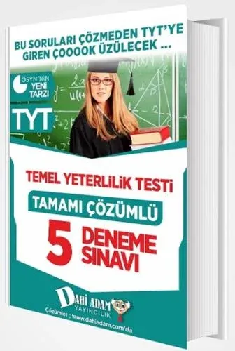 DAHİ ADAM TYT 5 DENEME SINAVI TAMAMI ÇÖZÜMLÜ