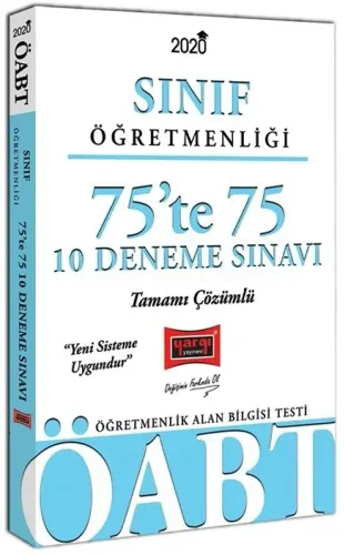 KELEPİR  Yargı 2020 ÖABT Sınıf Öğretmenliği 75 te 75 10 Deneme Sınavı