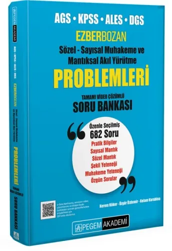 PEGEM AGS-KPSS-ALES-DGS EZBERBOZAN SÖZEL-SAYISAL MUHAKEME VE MANTIKSAL AKIL YÜRÜ