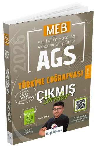 Dizgi Kitap Yayınları 2026 MEB-AGS Türkiye Coğrafyası Çıkmış Sorular Çözümlü