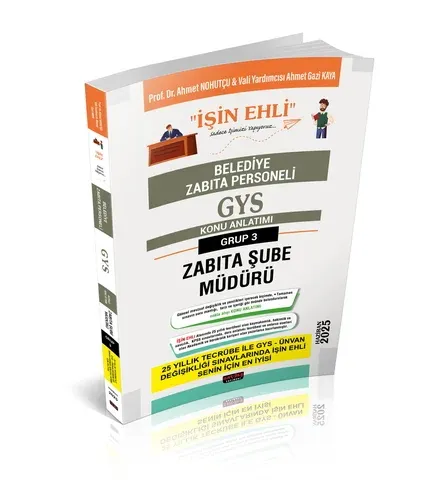 GYS Belediye Zabıta Personeli Zabıta Şube Müdürü Konu Anlatımı