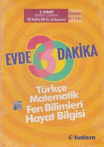 Tudem 3. Sınıf Evde 30 Dakika- 1.Dönem