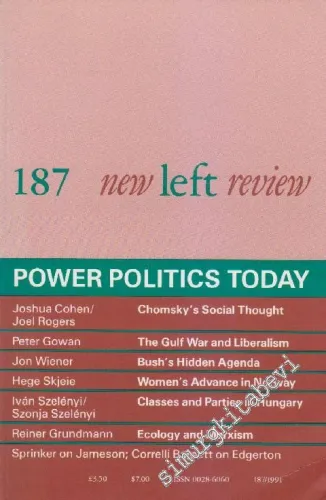New Left Review - Case: Power Politics Today - Sayı: 187 May - June 19