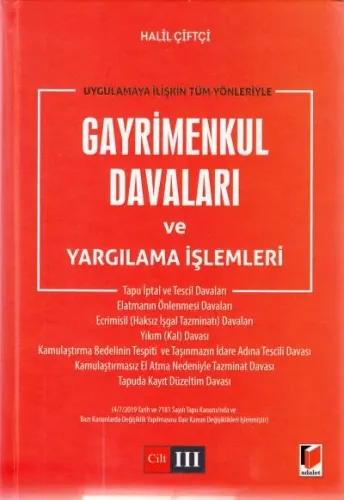 Gayrimenkul Davaları ve Yargılama İşlemleri - 3 Cilt Takım