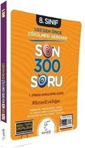 Karekök Yayınları 8. Sınıf LGS den Önce Çözülmesi Gereken Son 300 Soru
