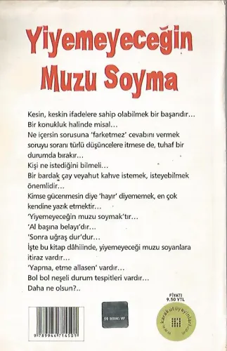 Yiyemeyeceğin Muzu Soyma Zeki Kayahan Coşkun Karakutu %50 indirimli