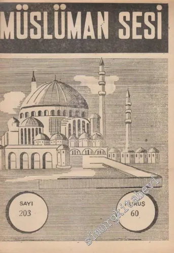 Müslüman Sesi - Sayı: 203, 2 Mayıs 1961       1961