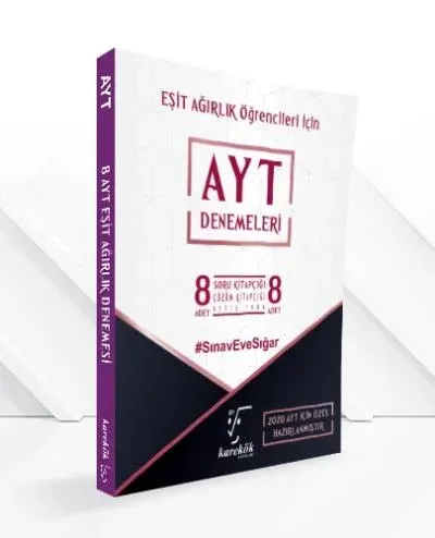 Karekök AYT Eşit Ağırlık Öğrencileri İçin 8 li Denemeleri-YENİ