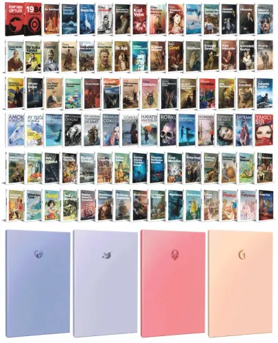 88 Dünya Klasiği ve Pastel Çizgisiz Defter Seti -1 - Halkkitabevi
