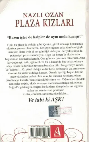 Plaza Kızları Nazlı Eray Arunas Yayıncılık %48 indirimli