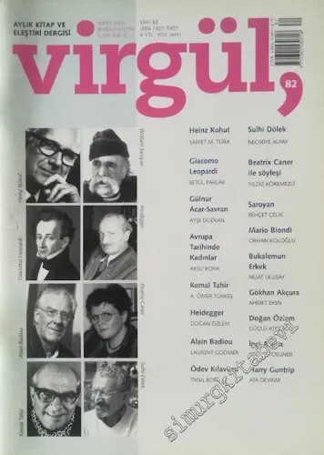 Virgül Aylık Kitap ve Eleştiri Dergisi - Sayı 82      Mart 2005
