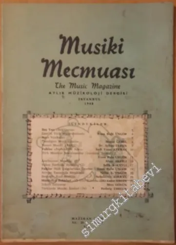 Musiki Mecmuası Aylık Müzikoloji Dergisi  - Sayı: 259    23  Haziran