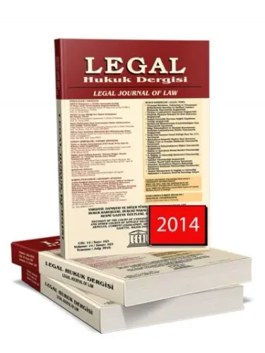 Legal Hukuk Dergisi ( 2014 Yılı Aboneliği ) ( 12 Sayı )