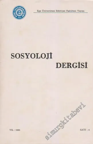 Sosyoloji Dergisi - 4    1993