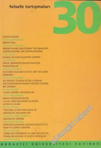 Felsefe Tartışmaları 30. Kitap - Sayı: 30, 2003       2003