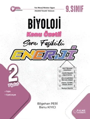 Palme Yayınları 9. Sınıf Biyoloji Enerji Konu Anlatımlı Soru Fasikülleri