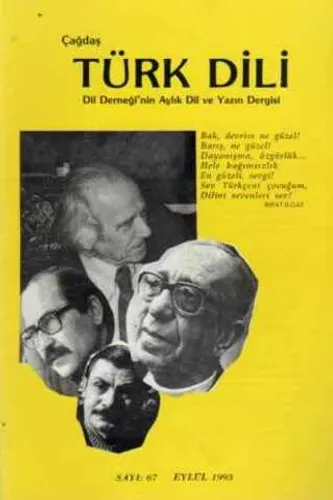 Çağdaş Türk Dili Dergisi 1993 / 67