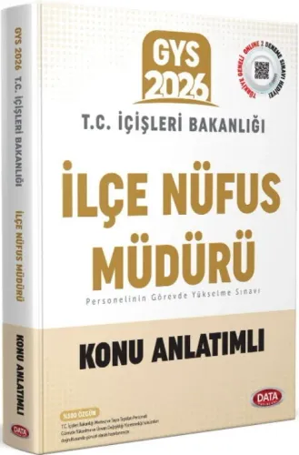 Data Yayınları 2026 T.C. İçişleri Bakanlığı İlçe Nüfus Müdürü GYS Konu