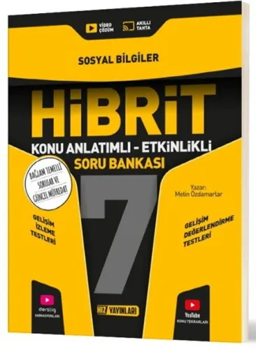 Hız Yayınları 7. Sınıf Sosyal Bilgiler HİBRİT Konu Anlatımlı Etkinlikli Soru Bankası