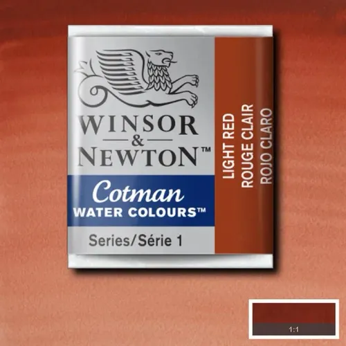 Winsor & Newton Cotman Sulu Boya Yarım Tablet Light Red 362