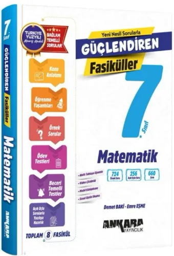 Ankara 7. Sınıf Matematik Güçlendiren Fasikül Set