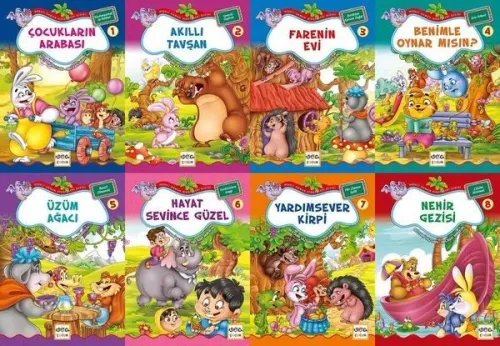 Neşeli Orman Hikayeleri Dizisi (8 Kitap Takım) - Büyük Boy