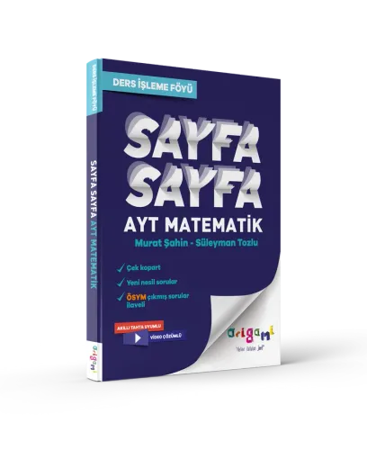 TAMMAT AYT MATEMATİK SAYFA SAYFA DERS İŞLEME FÖYÜ