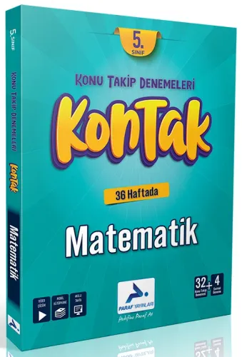 Paraf Yayınları 5. Sınıf Matematik Kontak Konu Takip Denemeleri