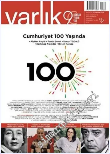 Varlık Edebiyat ve Kültür Dergisi - Cumhuriyet 100 Yaşında - Sayı: 1393        Ekim  2023